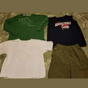 Lot OF 4 Sz 6/7! SHORTS, T-SHIRT,  LONG SLEEVE